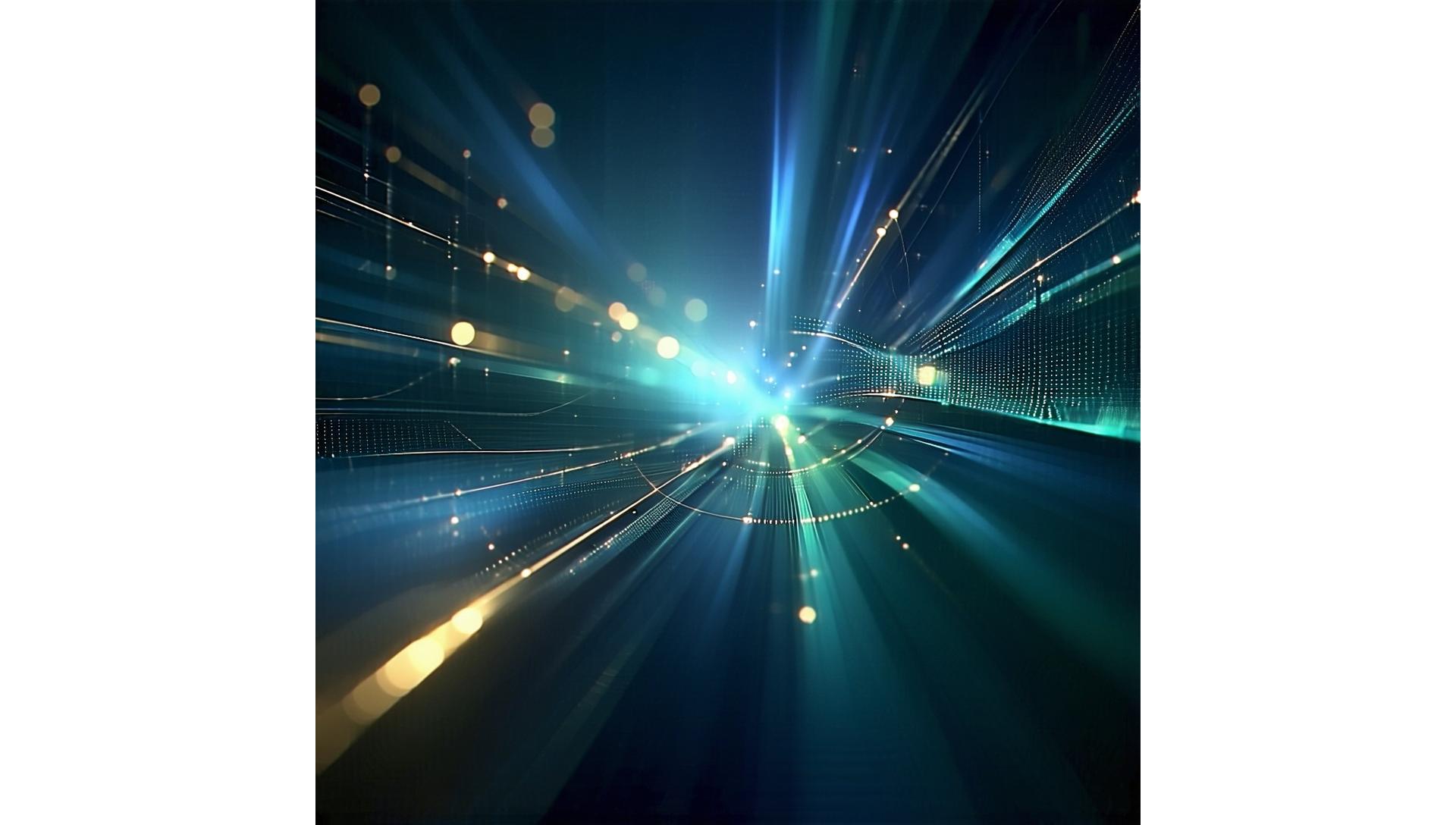 Abstract digital lines representing data flow and connectivity